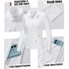 imageOutdoor Ventures Womens Full Zip Up Athletic Jacket Lightweight Workout Running Jacket with Pockets for Hiking Yoga GymWhite