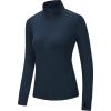 imageOutdoor Ventures Womens Full Zip Up Athletic Jacket Lightweight Workout Running Jacket with Pockets for Hiking Yoga GymNavy Blue