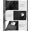 imageOutdoor Ventures Womens Full Zip Hooded Fleece Jacket Coat with 6 Pockets Warm Soft Polar Fleece Casual Hoodie SweatshirtBlack