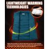 imageOutdoor Ventures Womens Lightweight Puffer Vest Outerwear Zip Up Warm Sleeveless Winter Jacket Padded Gilet Quilted CoatModern Blue