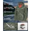 imageOutdoor Ventures Womens Hooded Puffer Jacket Waterproof Lightweight FullZip Warm Quilted Winter CoatOlive Green