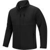 imageOutdoor Ventures Mens Softshell Jacket Waterproof Fleece Lined Rain Shell Jacket Lightweight Windbreaker for Hiking TravelBlack