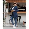 imageOutdoor Ventures Womens Long Hooded Lightweight Puffer Coat Quilted Insulated Winter JacketBlue