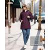 imageOutdoor Ventures Womens Long Hooded Lightweight Puffer Coat Quilted Insulated Winter JacketWine