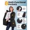 imageOutdoor Ventures Womens Waterproof Fleece Lined Winter Coat Parka Removable Hood Warm Long Insulated Thicken Puffer JacketBlack