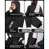 imageOutdoor Ventures Womens Waterproof Fleece Lined Winter Coat Parka Removable Hood Warm Long Insulated Thicken Puffer JacketBlack