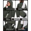 imageOutdoor Ventures Womens Waterproof Fleece Lined Winter Coat Parka Removable Hood Warm Long Insulated Thicken Puffer JacketGreenish Brown