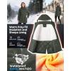 imageOutdoor Ventures Womens Waterproof Fleece Lined Winter Coat Parka Removable Hood Warm Long Insulated Thicken Puffer JacketGreenish Brown