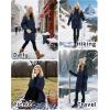 imageOutdoor Ventures Womens Waterproof Fleece Lined Winter Coat Parka Removable Hood Warm Long Insulated Thicken Puffer JacketNavy