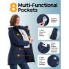 imageOutdoor Ventures Womens Waterproof Fleece Lined Winter Coat Parka Removable Hood Warm Long Insulated Thicken Puffer JacketNavy