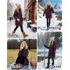 imageOutdoor Ventures Womens Waterproof Fleece Lined Winter Coat Parka Removable Hood Warm Long Insulated Thicken Puffer JacketWine