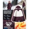 imageOutdoor Ventures Womens Waterproof Fleece Lined Winter Coat Parka Removable Hood Warm Long Insulated Thicken Puffer JacketWine