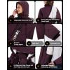 imageOutdoor Ventures Womens Waterproof Fleece Lined Winter Coat Parka Removable Hood Warm Long Insulated Thicken Puffer JacketWine