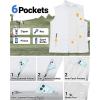 imageOutdoor Ventures Mens Windproof Softshell Vest Outerwear Lightweight Sleeveless Jacket for Running Golf Hiking TravelWhite