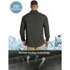 imageOutdoor Ventures Mens UPF 50 UV Sun Protection Shirt Long Sleeve Hiking Fishing Shirt Cooling Quick Dry for Safari TravelArmy Green