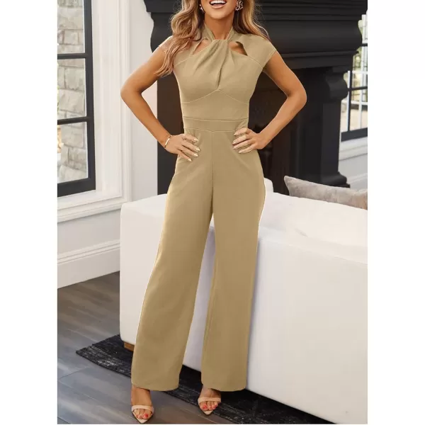 Happy Sailed Jumpsuits for Women Hollow Out High Waist Wide Leg One Piece Romper Long Pants Summer Outfits