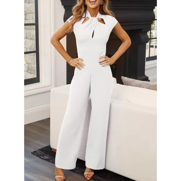 Happy Sailed Jumpsuits for Women Hollow Out High Waist Wide Leg One Piece Romper Long Pants Summer Outfits