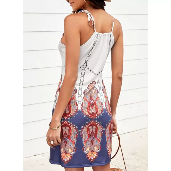Happy Sailed Women Summer Halter Neck Dress Floral Print Bohemian Beach Dresses S-XL