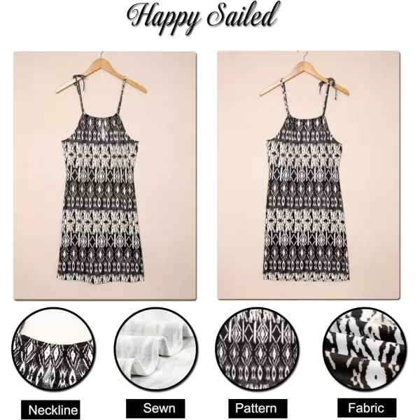 Happy Sailed Women Summer Halter Neck Dress Floral Print Bohemian Beach Dresses S-XL