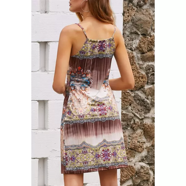 Happy Sailed Women Summer Halter Neck Dress Floral Print Bohemian Beach Dresses S-XL
