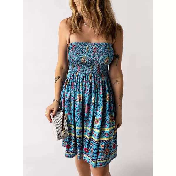 Happy Sailed Women Summer Halter Neck Dress Floral Print Bohemian Beach Dresses S-XL
