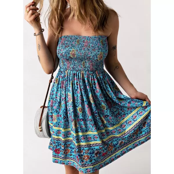 Happy Sailed Women Summer Halter Neck Dress Floral Print Bohemian Beach Dresses S-XL