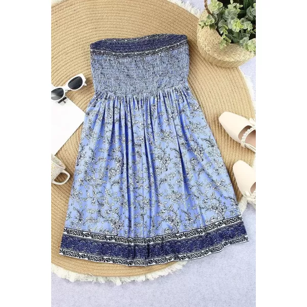 Happy Sailed Women Summer Halter Neck Dress Floral Print Bohemian Beach Dresses S-XL