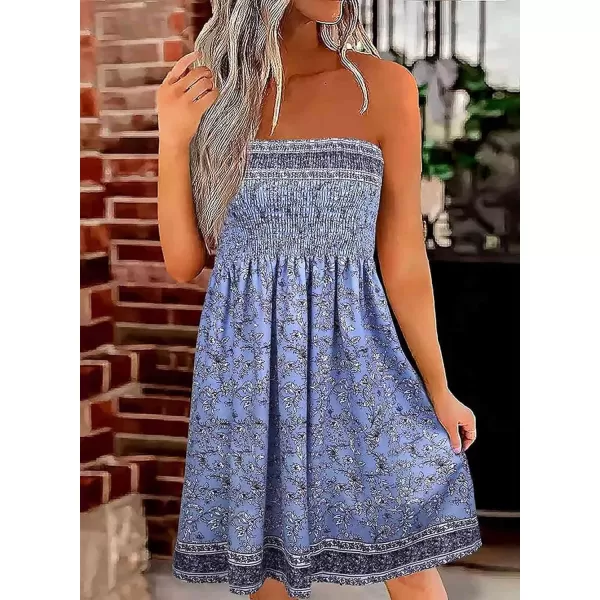 Happy Sailed Women Summer Halter Neck Dress Floral Print Bohemian Beach Dresses S-XL