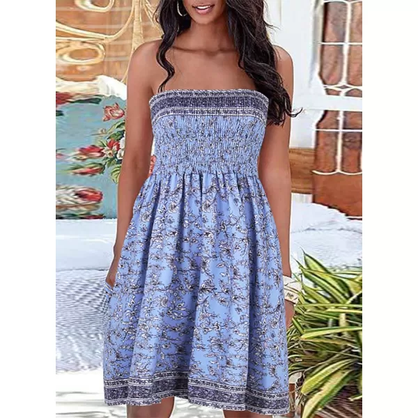 Happy Sailed Women Summer Halter Neck Dress Floral Print Bohemian Beach Dresses S-XL