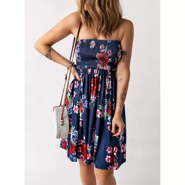 Happy Sailed Women Summer Halter Neck Dress Floral Print Bohemian Beach Dresses S-XL