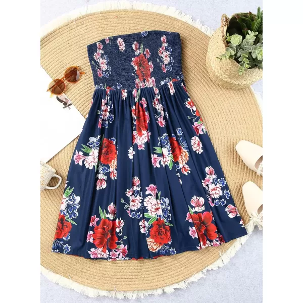 Happy Sailed Women Summer Halter Neck Dress Floral Print Bohemian Beach Dresses S-XL