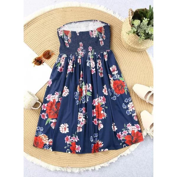 Happy Sailed Women Summer Halter Neck Dress Floral Print Bohemian Beach Dresses S-XL