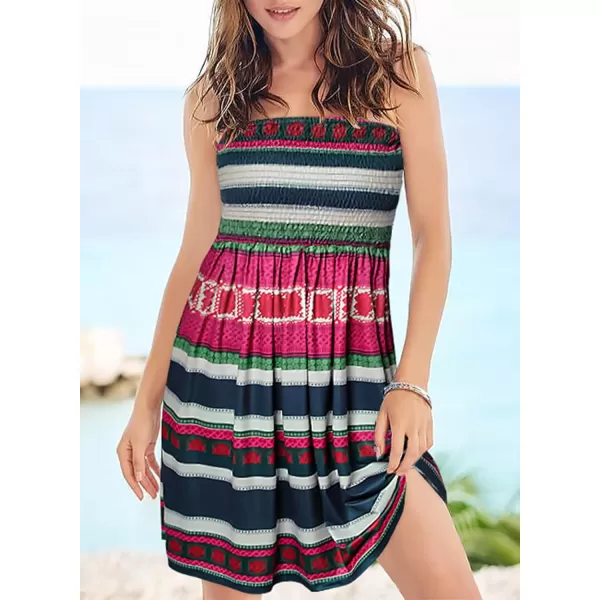 Happy Sailed Women Summer Halter Neck Dress Floral Print Bohemian Beach Dresses S-XL