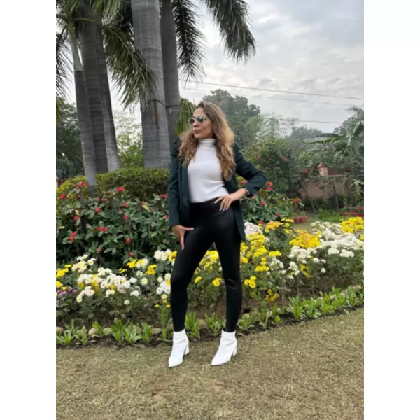 Happy Sailed Womens Blazer 2023 Open Front Puff Sleeve Office Blazers Bussiness Casual Jackets Work Suit with Pockets