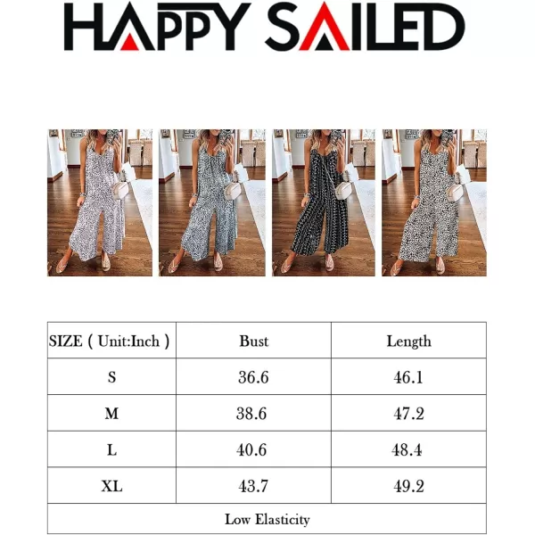 Happy Sailed Women's Casual Sleeveless Front Button Loose Jumpsuits Stretchy Long Pants Romper with Pockets