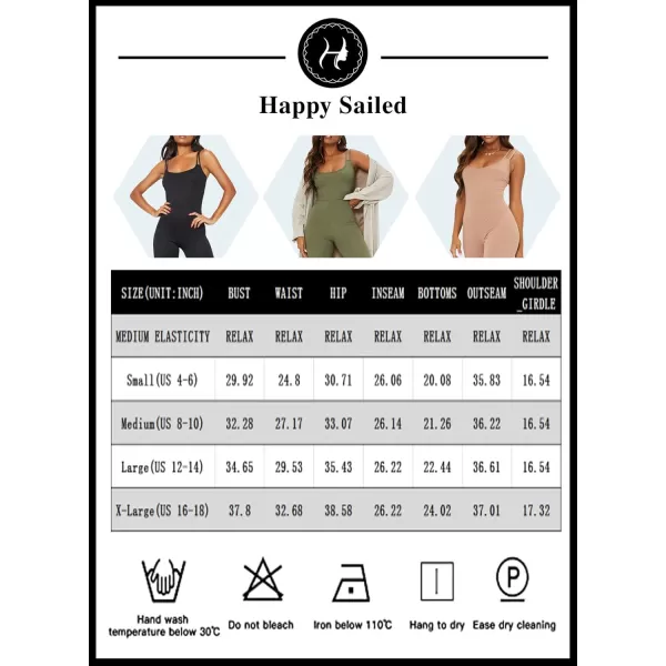 Happy Sailed Womens Double Strap Bodycon Jumpsuits Sexy Sleeveless Workout Ribbed Yoga Bodysuit