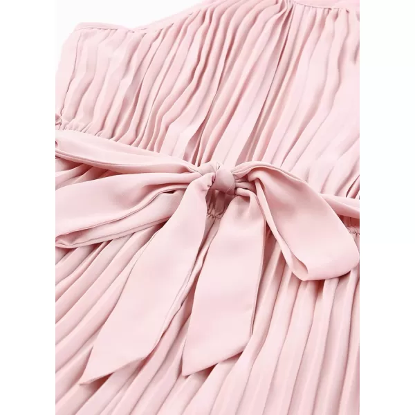 Happy Sailed Women's Jumpsuits Summer Sleeveless Halter Neck Wasit Belt Wide Leg Pants Romper Chiffon Jumpers Casual