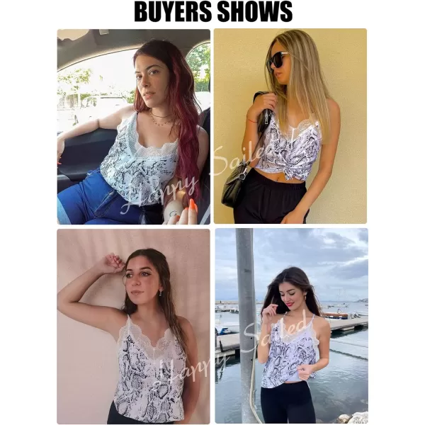 Happy Sailed Womens Lace Camisoles Sexy V Neck Racerback Flowy Tank Tops Summer Sleeveless Cami Shirts Blouses