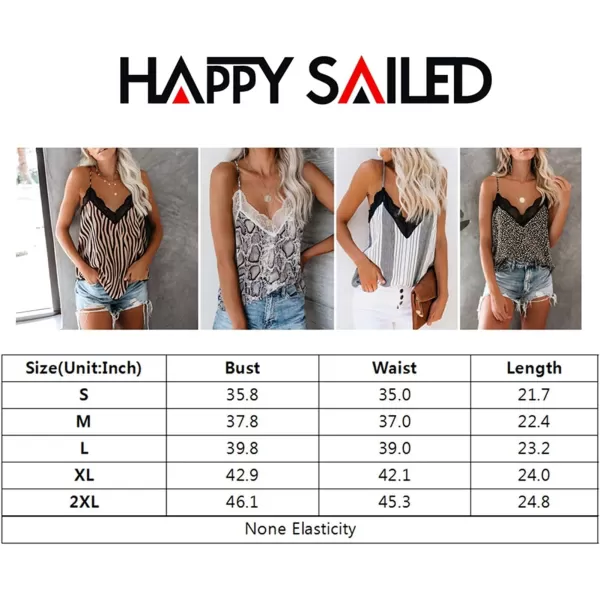 Happy Sailed Womens Lace Camisoles Sexy V Neck Racerback Flowy Tank Tops Summer Sleeveless Cami Shirts Blouses