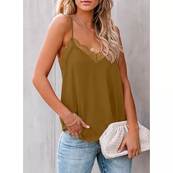 Happy Sailed Womens Lace Camisoles Sexy V Neck Racerback Flowy Tank Tops Summer Sleeveless Cami Shirts Blouses