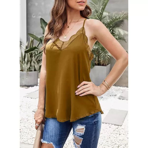 Happy Sailed Womens Lace Camisoles Sexy V Neck Racerback Flowy Tank Tops Summer Sleeveless Cami Shirts Blouses
