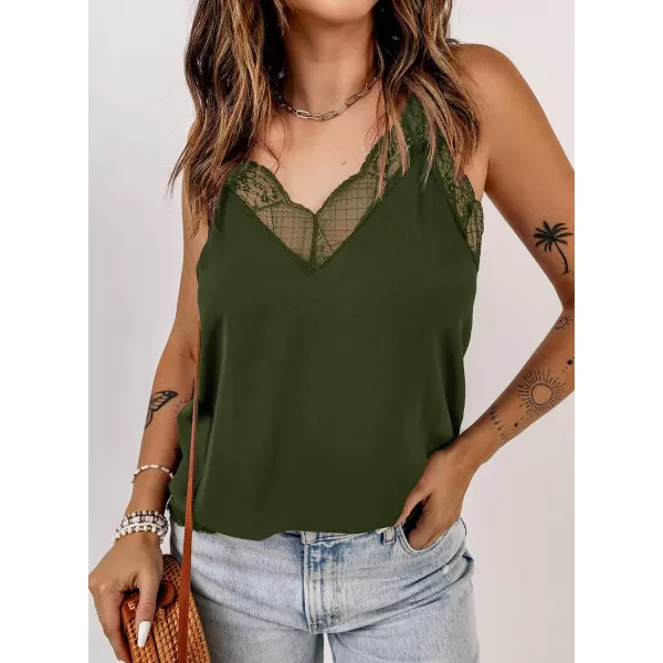 Happy Sailed Womens Lace Camisoles Sexy V Neck Racerback Flowy Tank Tops Summer Sleeveless Cami Shirts Blouses
