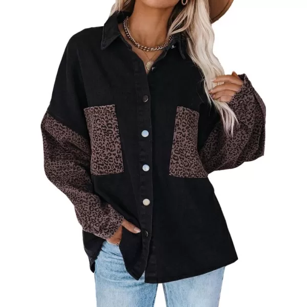 Contrast Leopard Black
