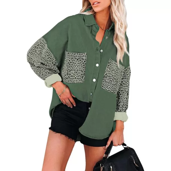 Patchwork Leopard Green