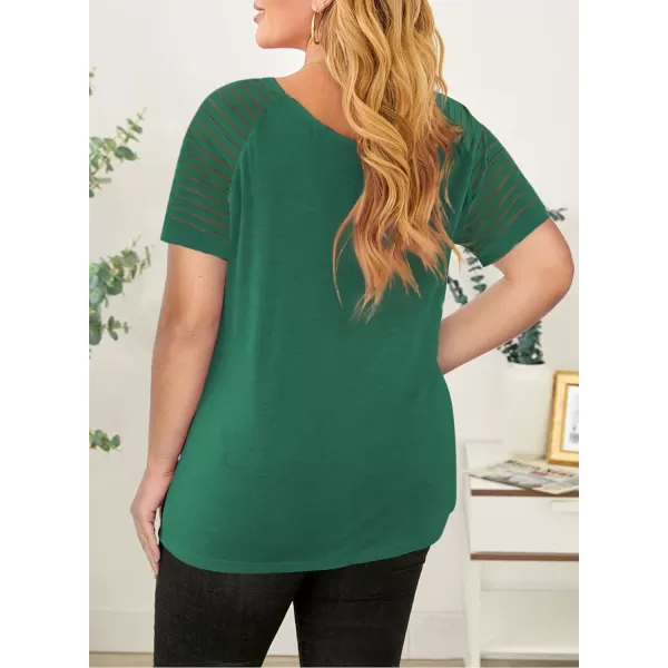 Happy Sailed Womens Plus Size Fall Tops Long Sleeve V Neck Loose Casual Tee Shirt