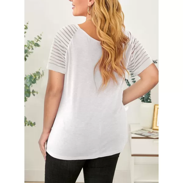 Happy Sailed Womens Plus Size Fall Tops Long Sleeve V Neck Loose Casual Tee Shirt