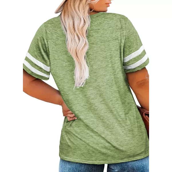Happy Sailed Womens Plus Size Tunic Tops Summer Short Sleeve V Neck/Crew Neck Loose Casual Tee Shirt