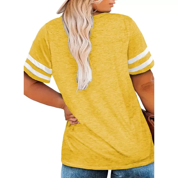 Happy Sailed Womens Plus Size Tunic Tops Summer Short Sleeve V Neck/Crew Neck Loose Casual Tee Shirt