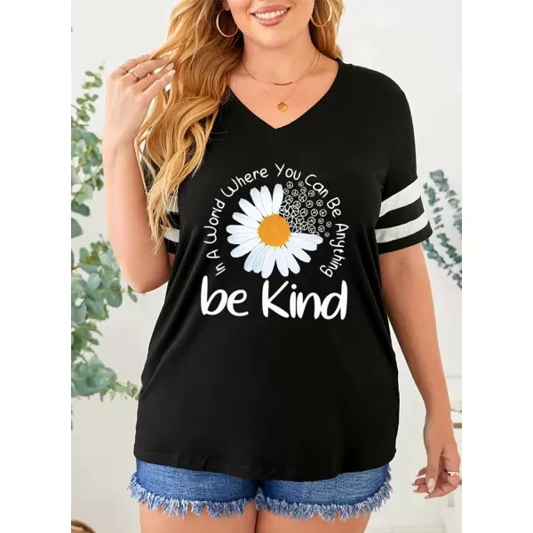 Happy Sailed Womens Plus Size Tunic Tops Summer Short Sleeve V Neck/Crew Neck Loose Casual Tee Shirt