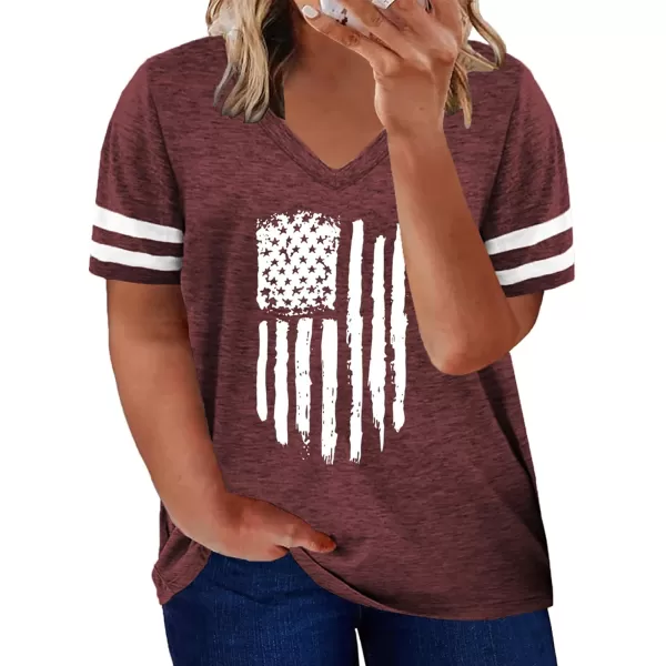 Happy Sailed Womens Plus Size Tunic Tops Summer Short Sleeve V Neck/Crew Neck Loose Casual Tee Shirt